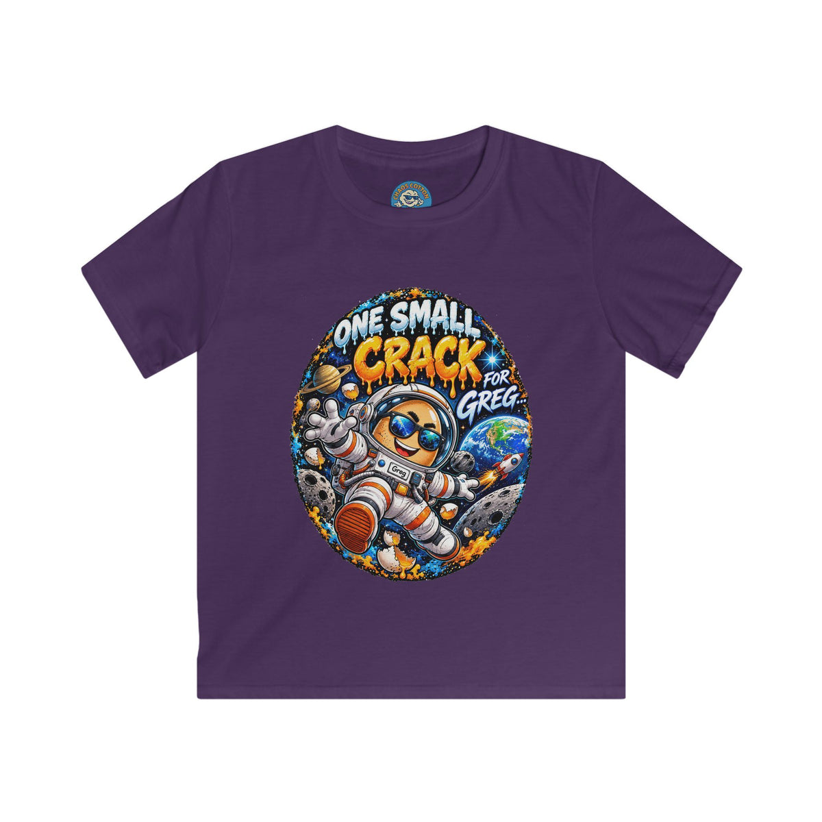 Greg the Egg "One Small Crack" Kids T-Shirt