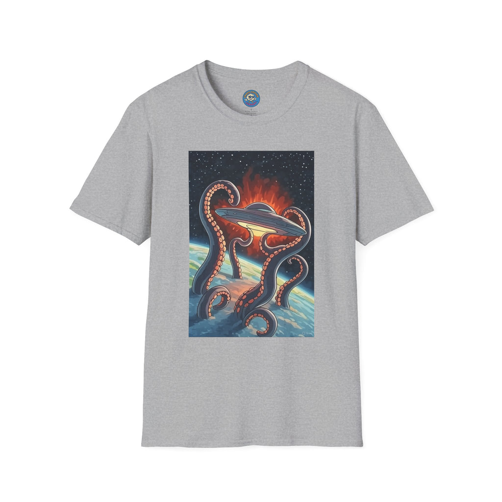 UFO & Giant Space Octopus T-Shirt