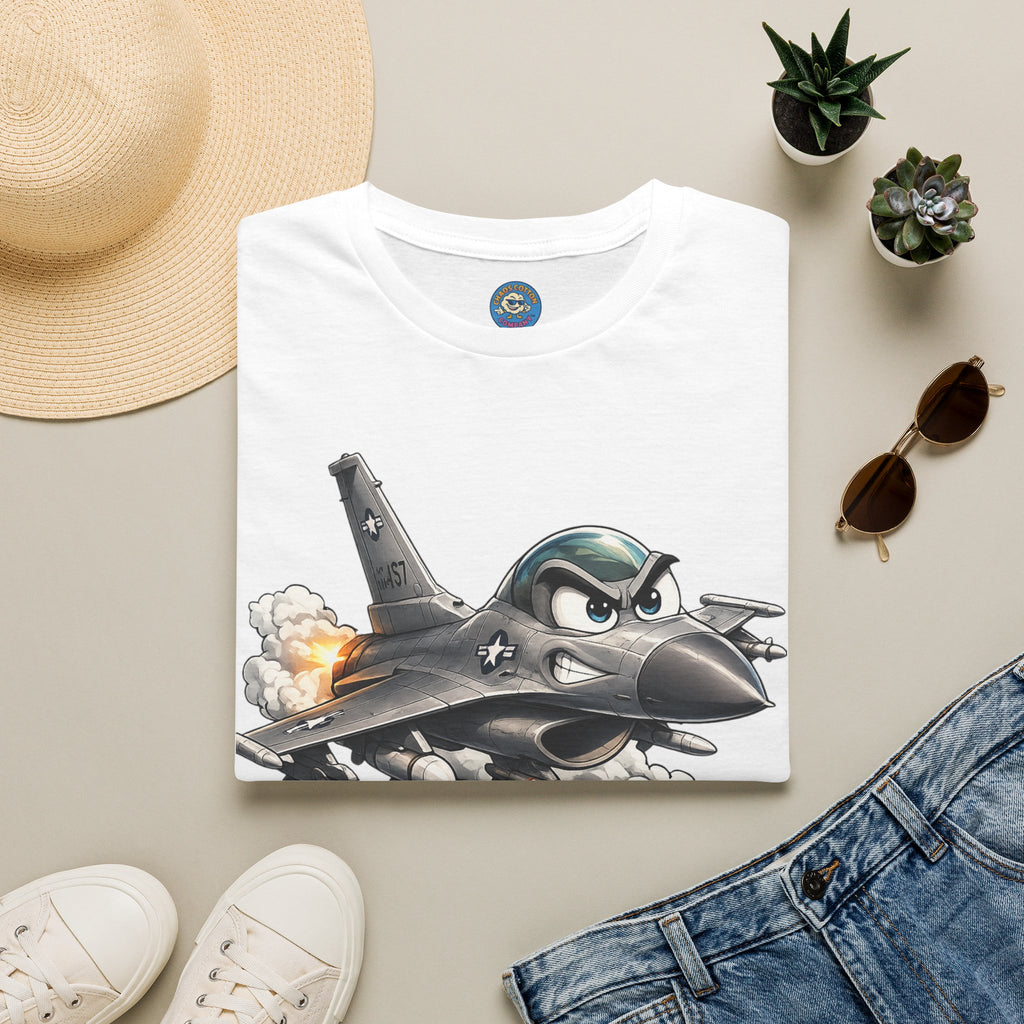 Cartoon Fighter Jet T-Shirt