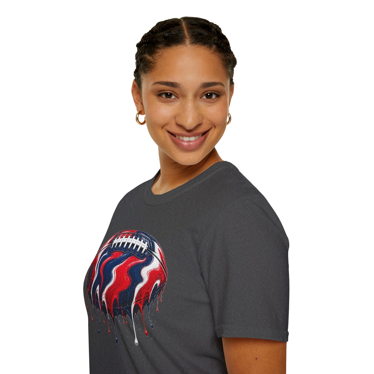 Ole Miss Drip Football T-Shirt