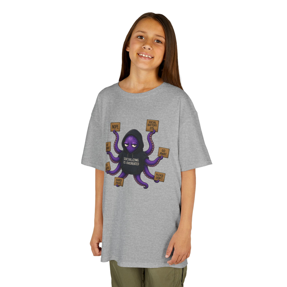 Anti-Social Octopus Kid's T-Shirt