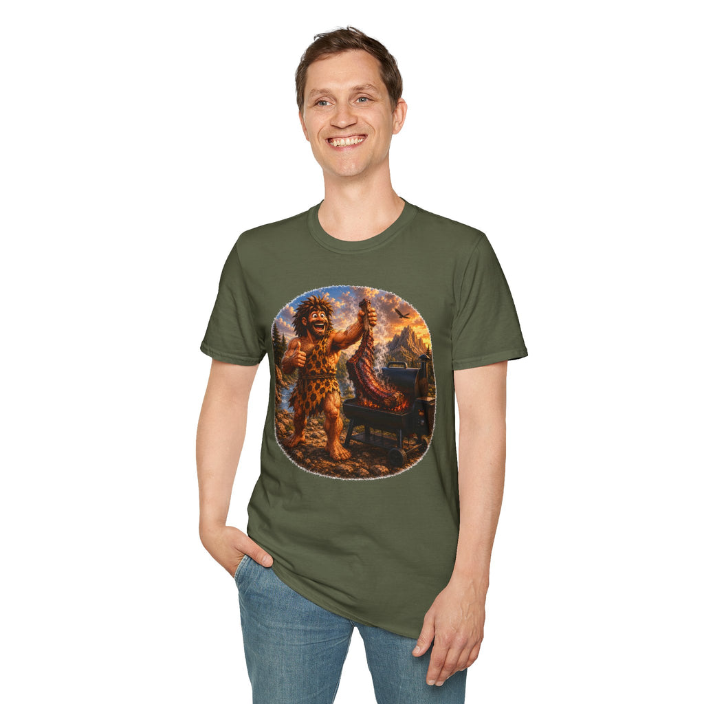 Caveman Grilling T-Shirt