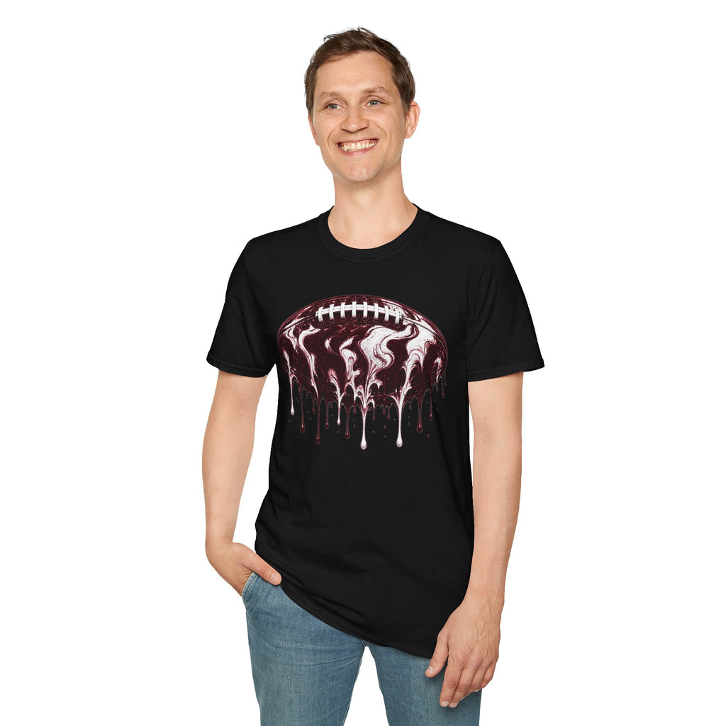 Mississippi State Bulldogs Drip Football T-Shirt