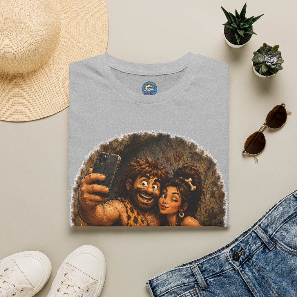 Caveman Couple Selfie T-Shirt