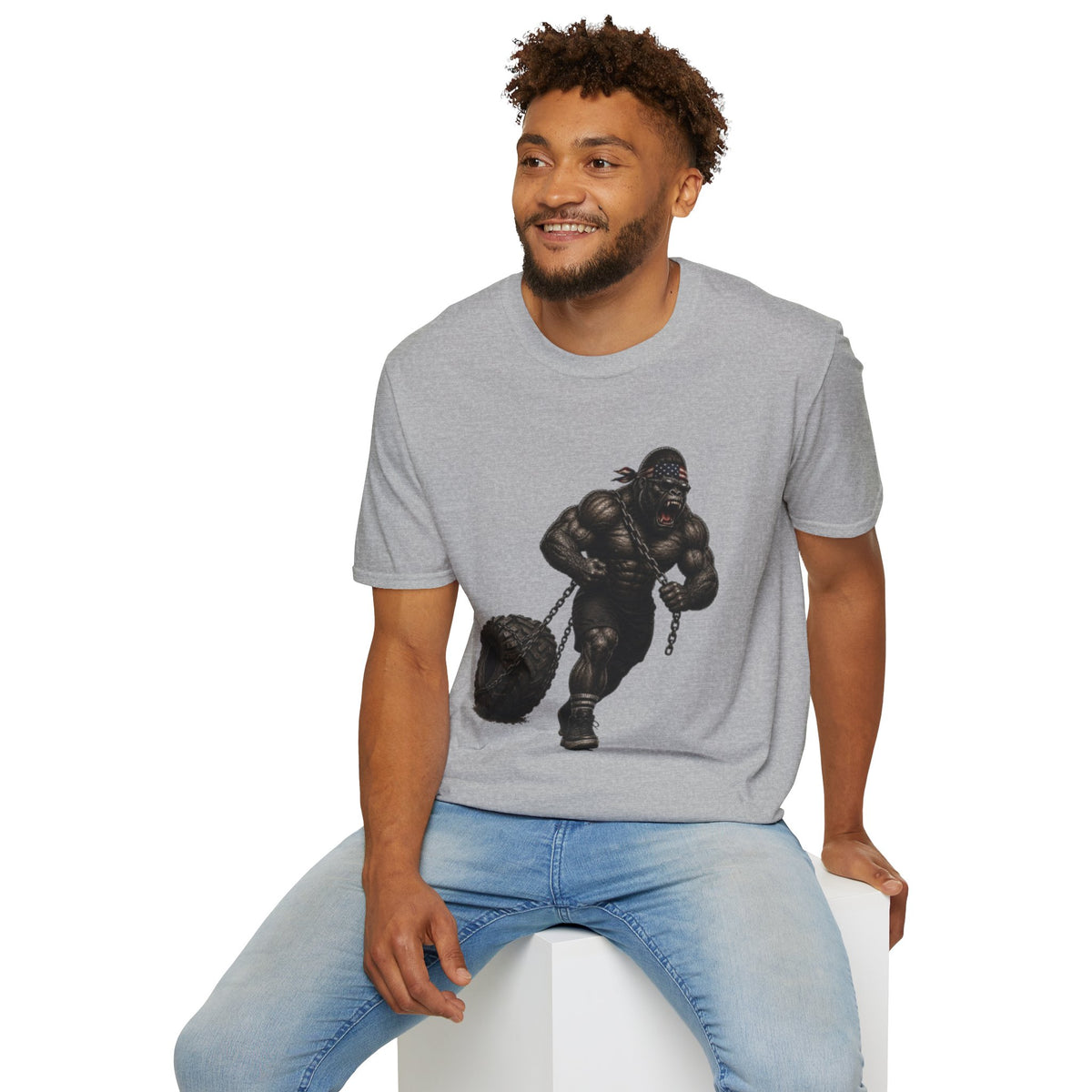 Gorilla Weightlifting T-Shirt (Tire Drag)