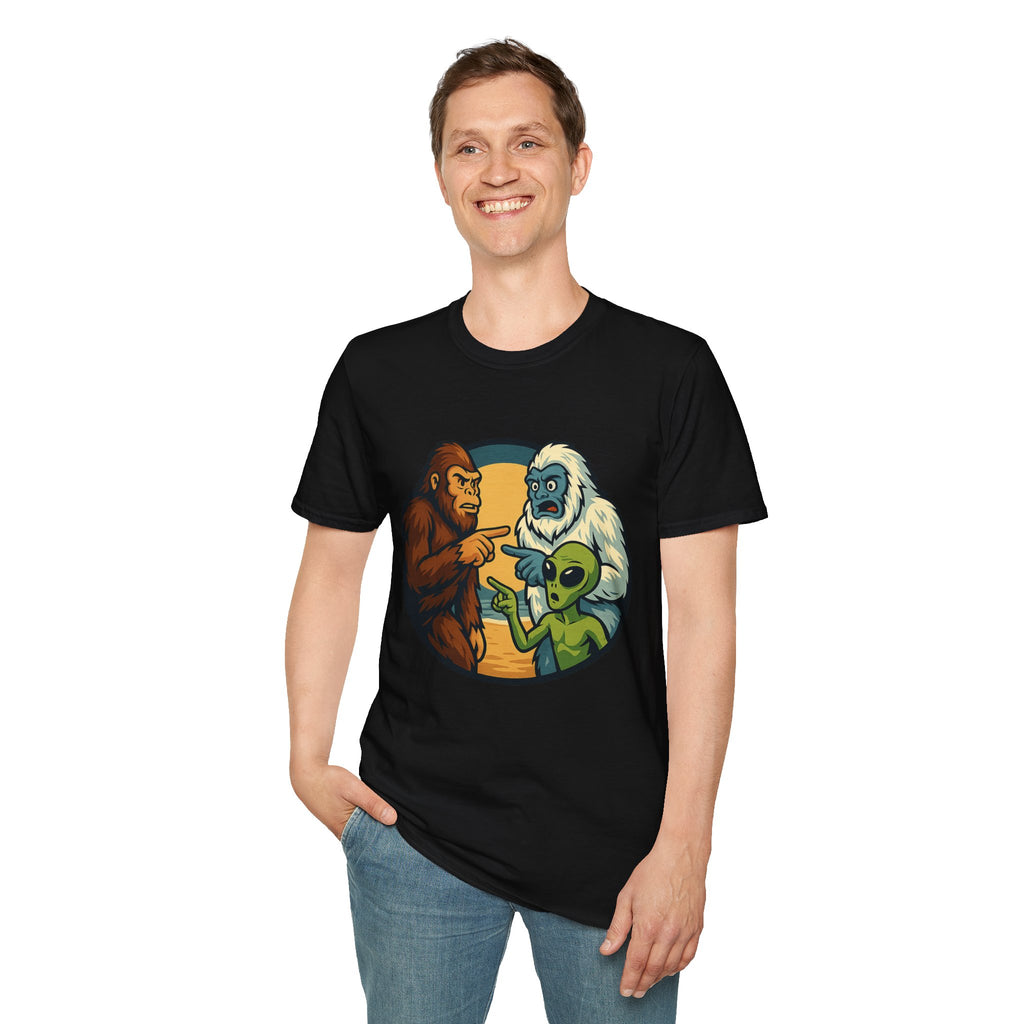 Wait... Youre Real Too? Bigfoot, Yeti and Alien T-Shirt