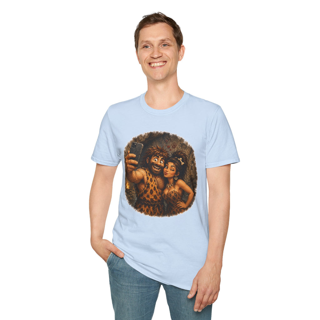 Caveman Couple Selfie T-Shirt