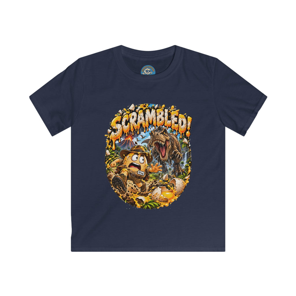 Greg the Egg "Scrambled Dinosaur" Kids T-Shirt
