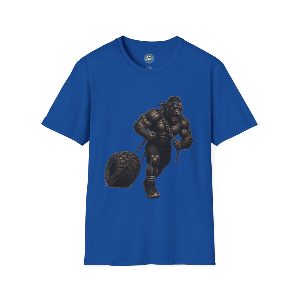 Gorilla Weightlifting T-Shirt (Tire Drag)