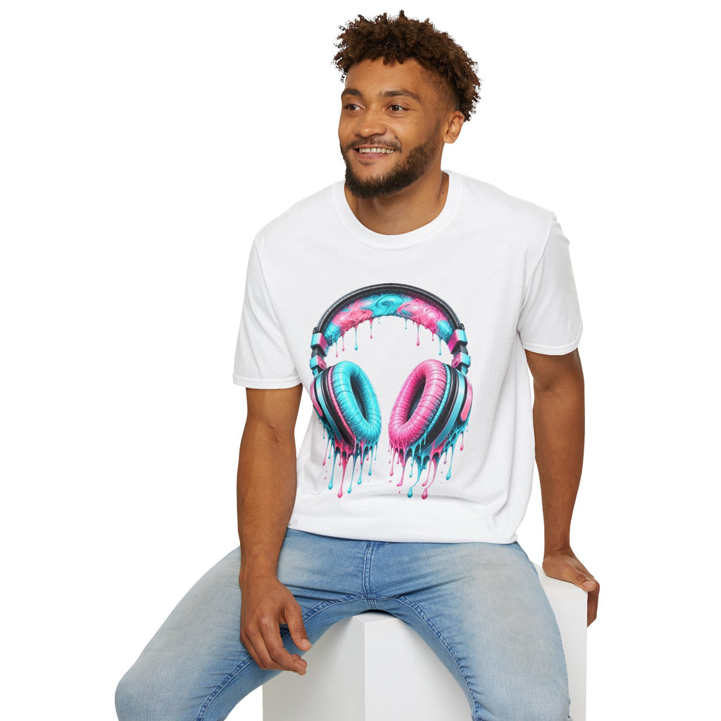 Miami Vice Drip Headphones T-Shirt