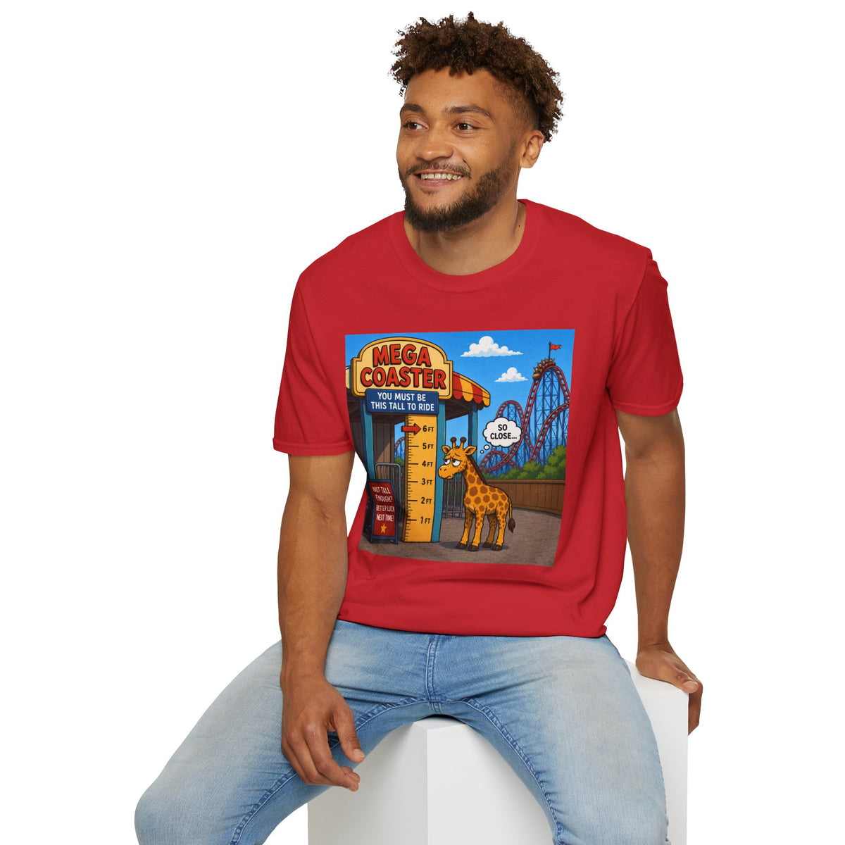 Almost Tall Enough Giraffe T-Shirt