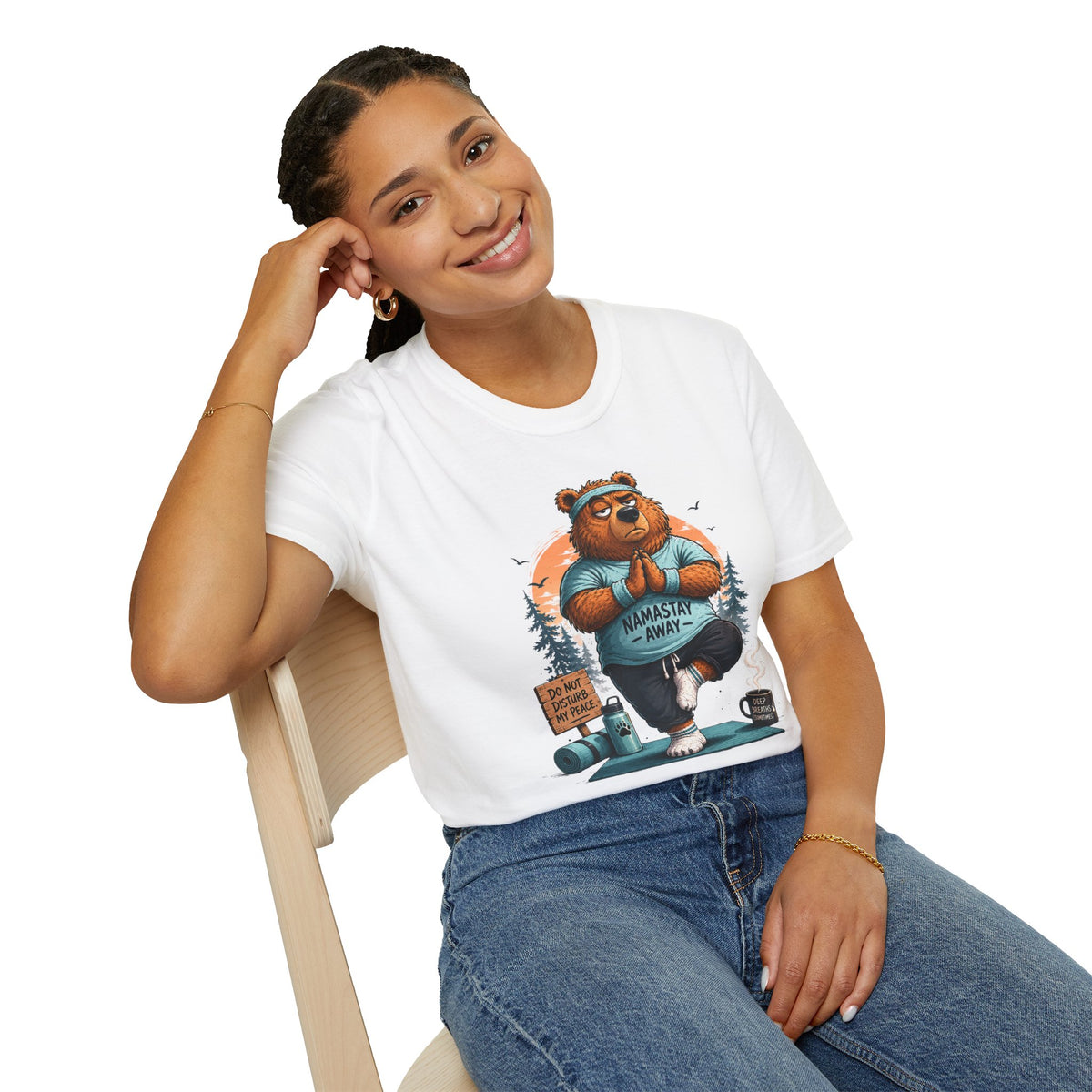 Namastay Away Bear Yoga T-Shirt