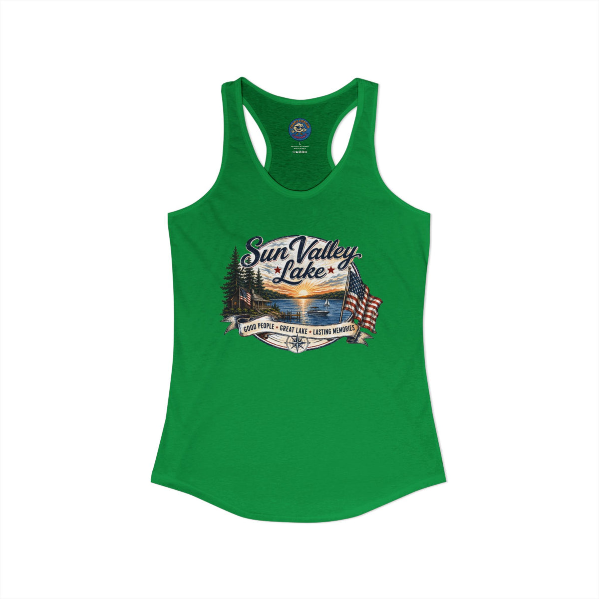 Sun Valley Lake Community Women's Ideal Racerback Tank