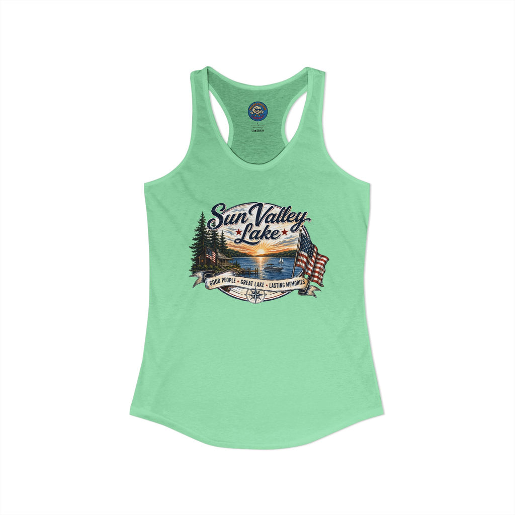 Sun Valley Lake Community Women's Ideal Racerback Tank
