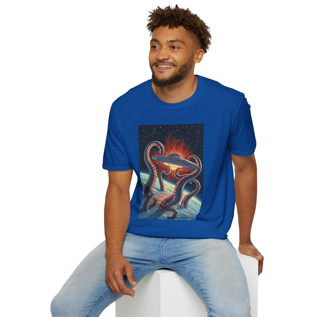 UFO & Giant Space Octopus T-Shirt