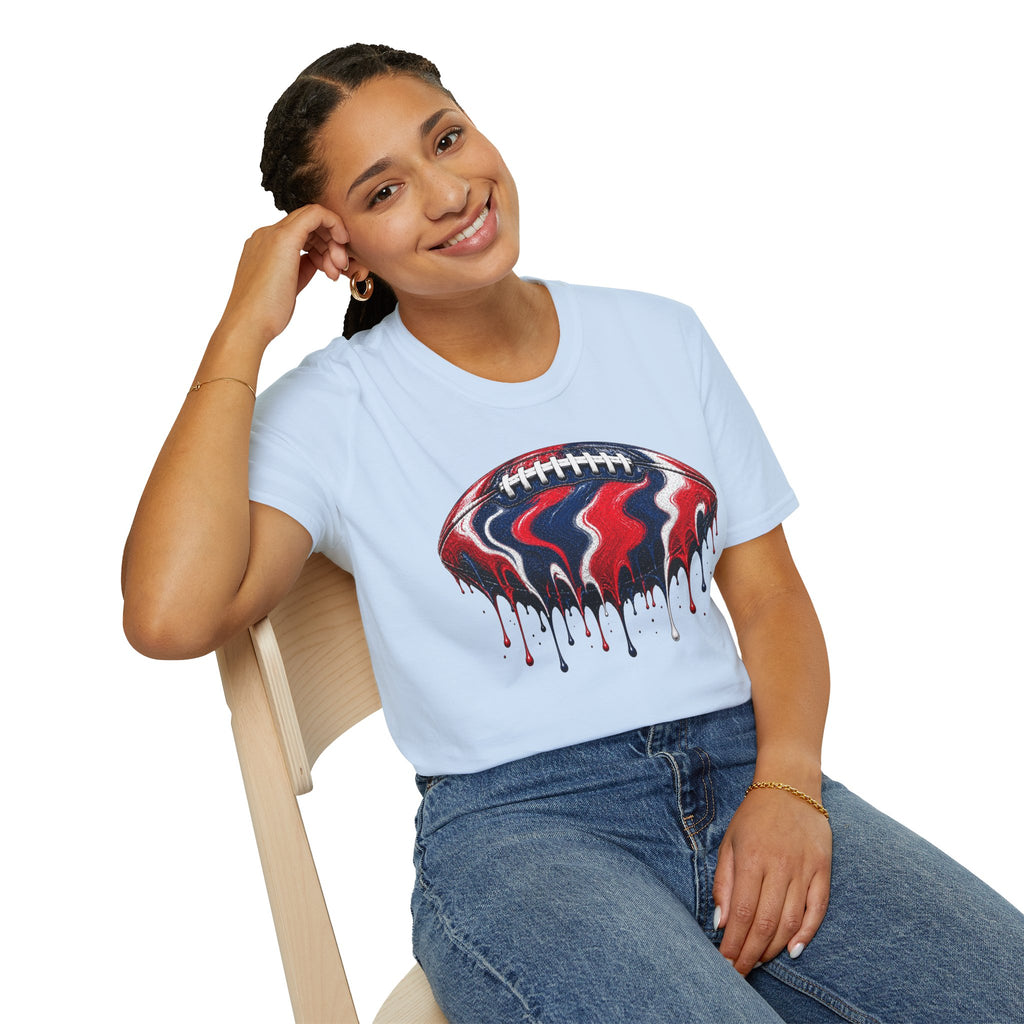 Ole Miss Drip Football T-Shirt