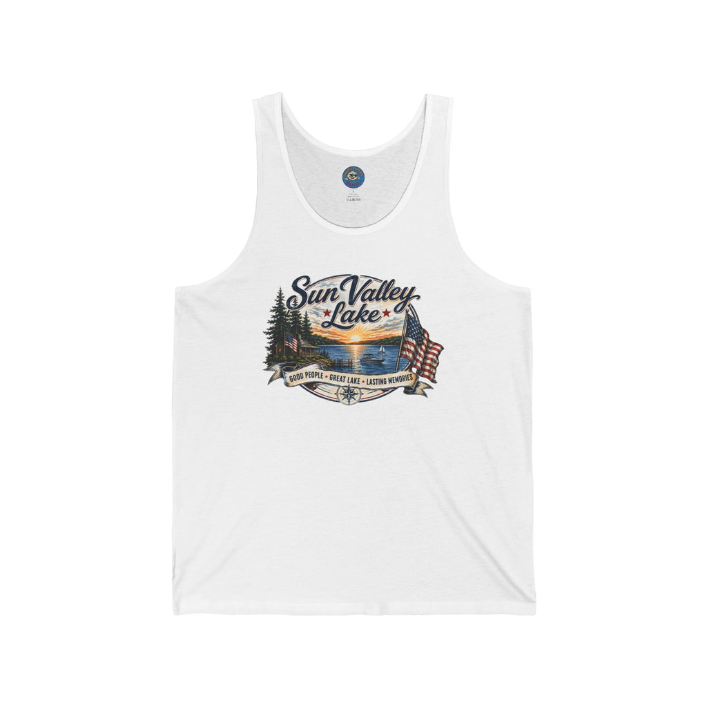 Sun Valley Lake Unisex Tank Top