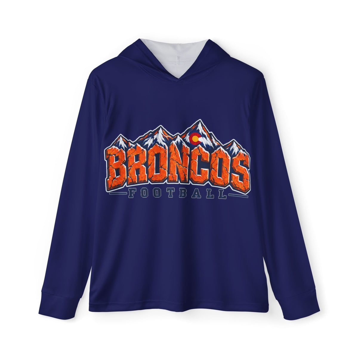 Broncos Mountain Logo Warmup Pullover