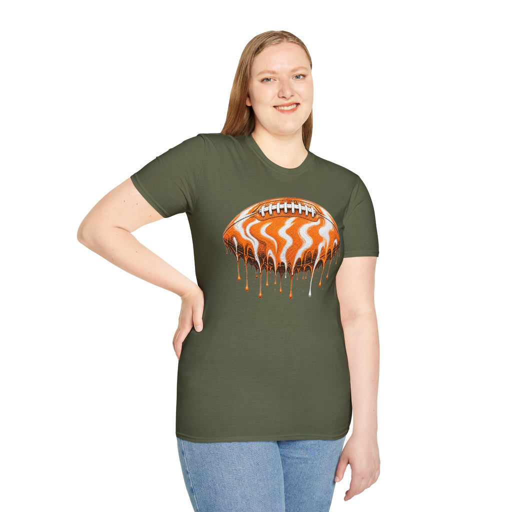 Tennessee Volunteers Drip Football T-Shirt