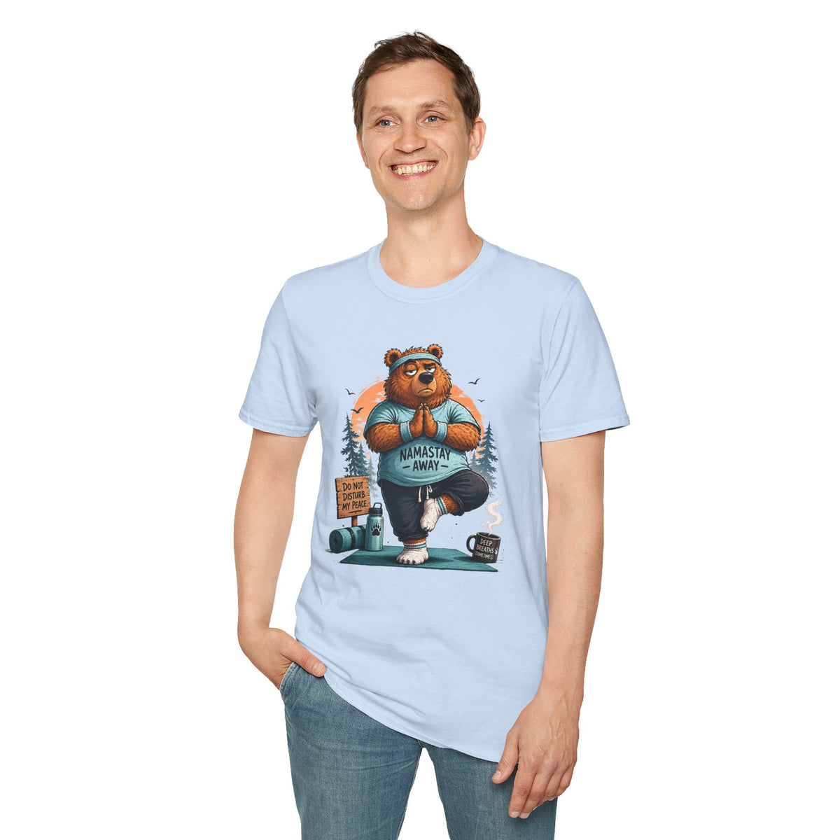 Namastay Away Bear Yoga T-Shirt