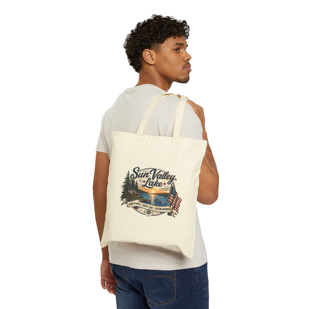 Sun Valley Lake Canvas Tote Bag