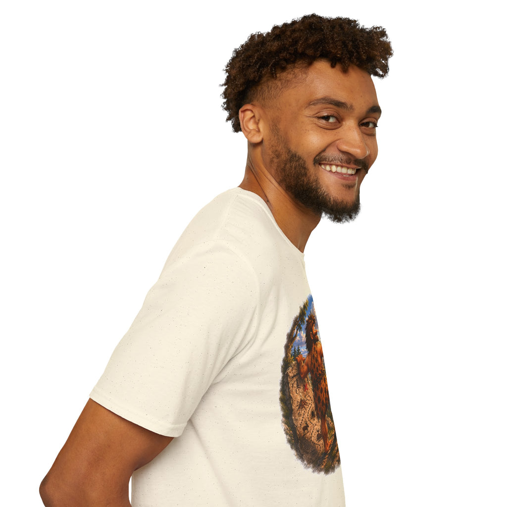 Caveman Using GPS T-Shirt