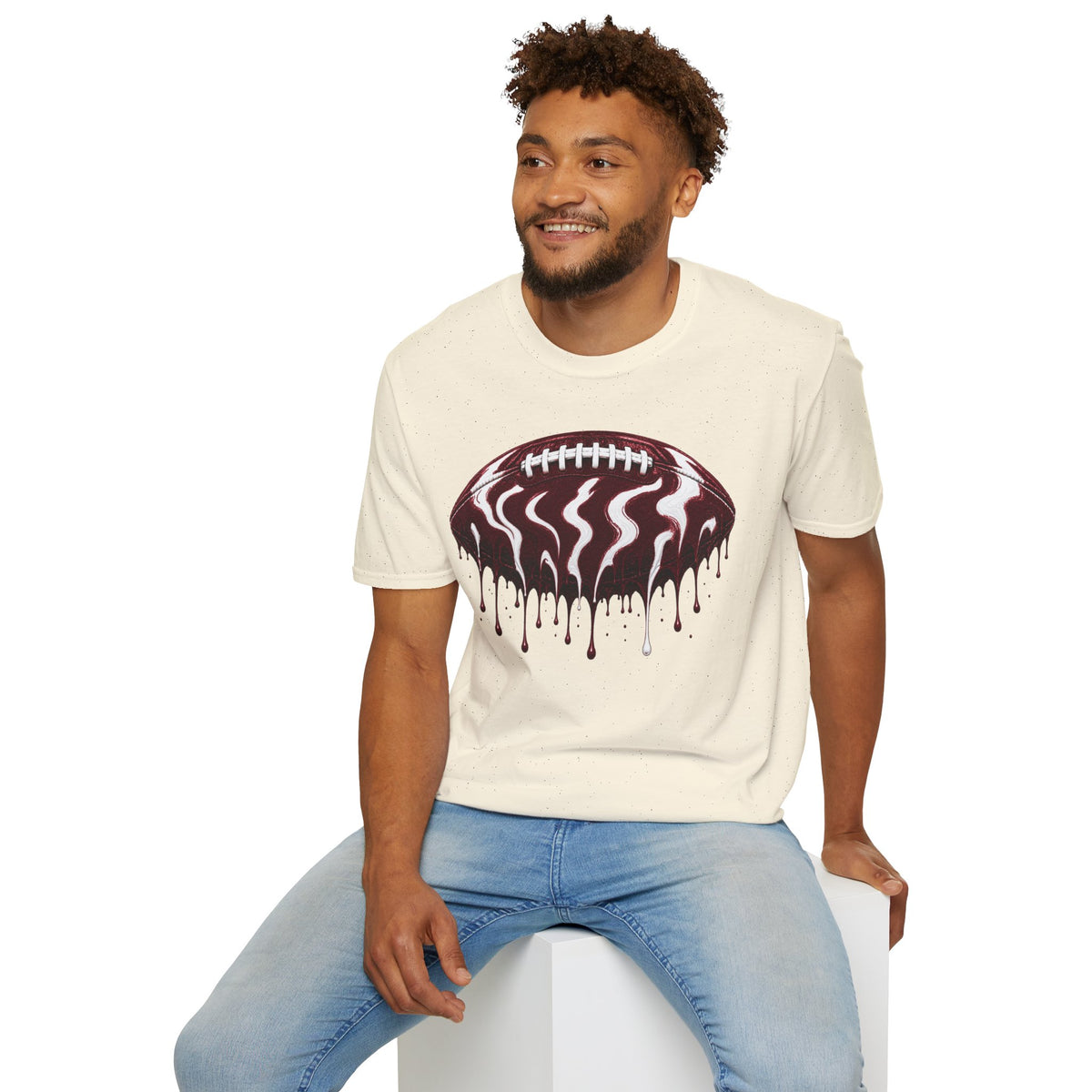 Texas A&M Aggies Drip Football T-Shirt