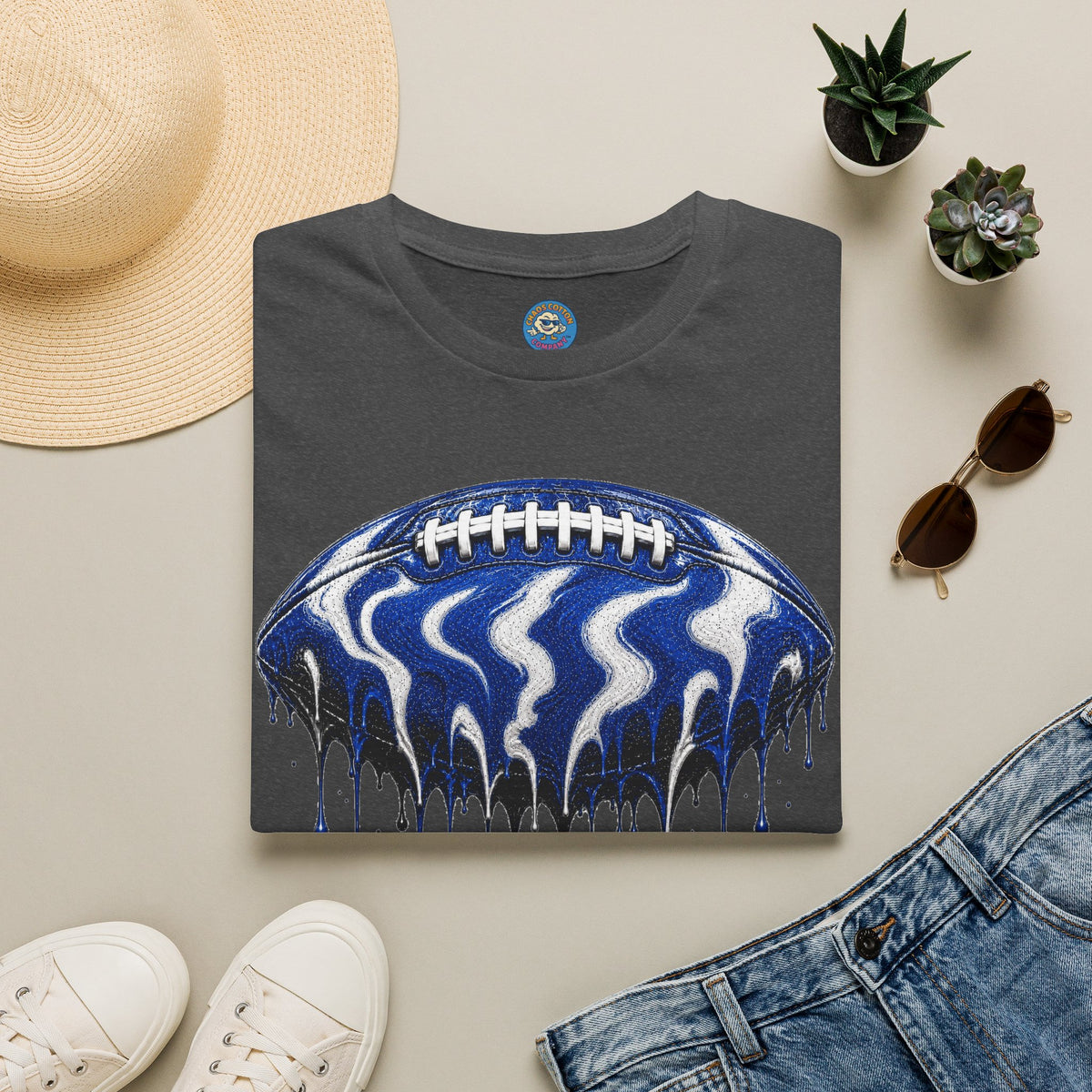 Kentucky Wildcats Drip Football T-Shirt