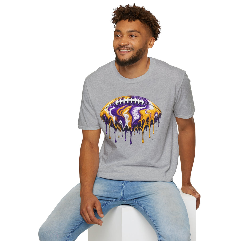 LSU Football Drip T-Shirt
