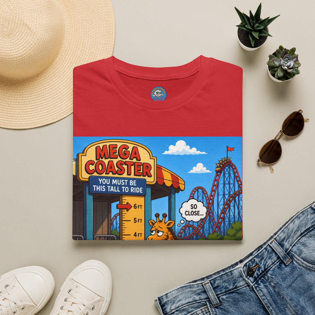 Almost Tall Enough Giraffe T-Shirt