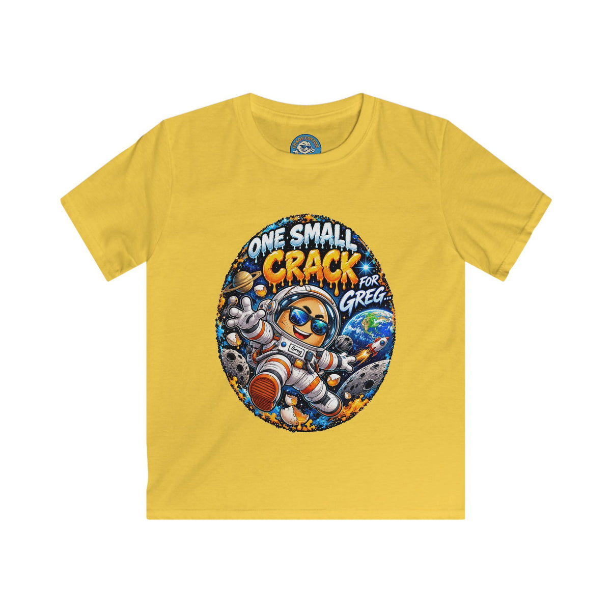 Greg the Egg "One Small Crack" Kids T-Shirt