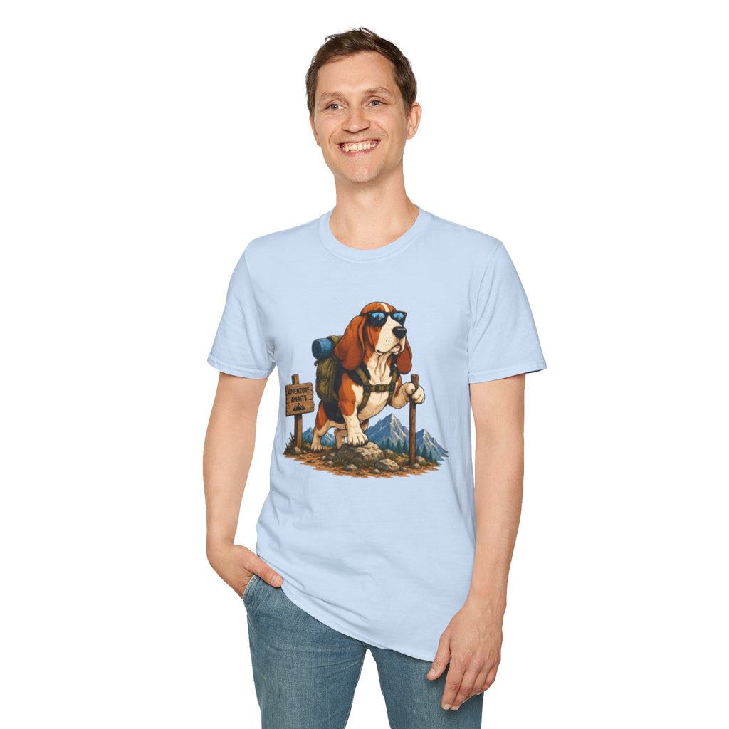 Hiking Basset Hound T-Shirt