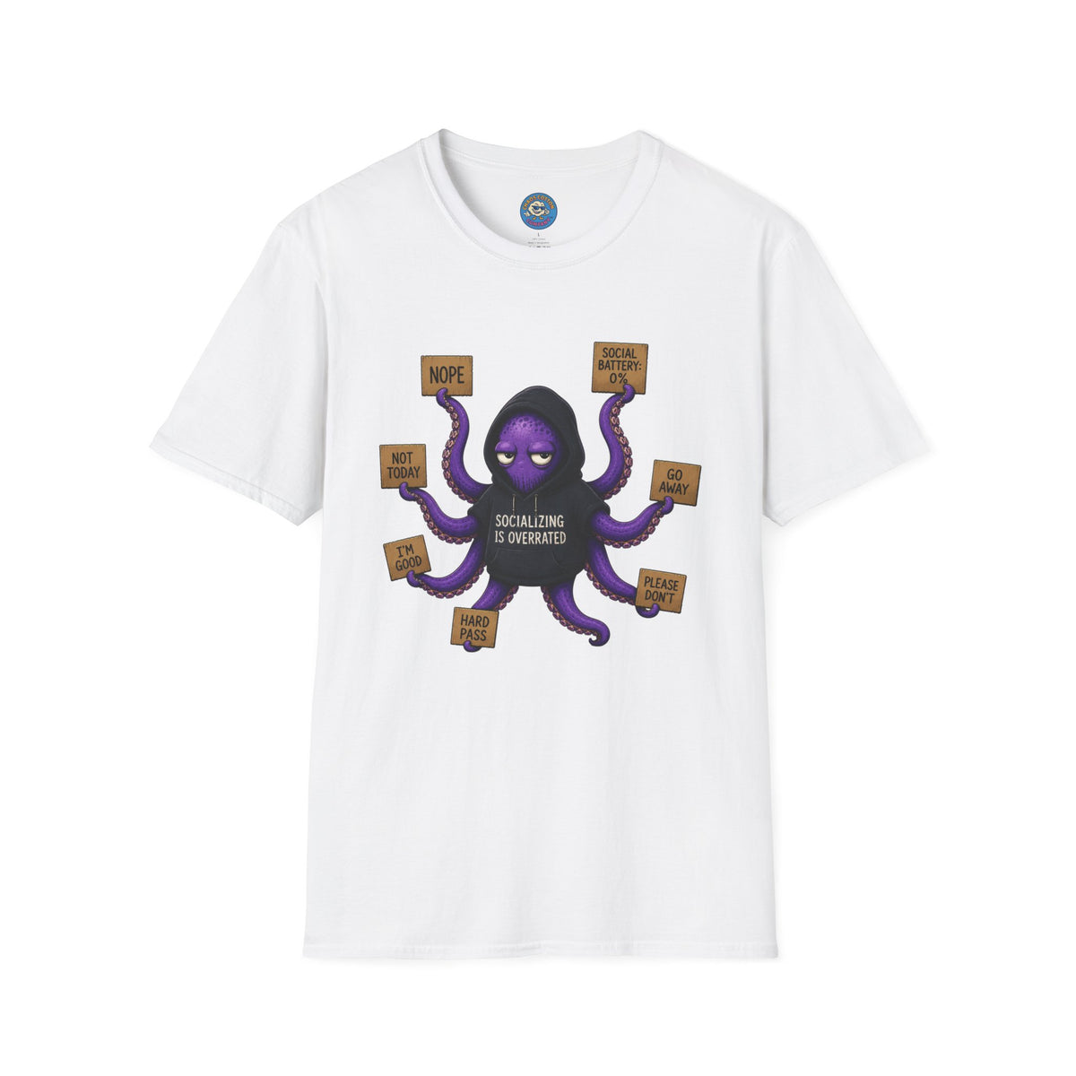 Anti-Social Introvert Octopus T-Shirt