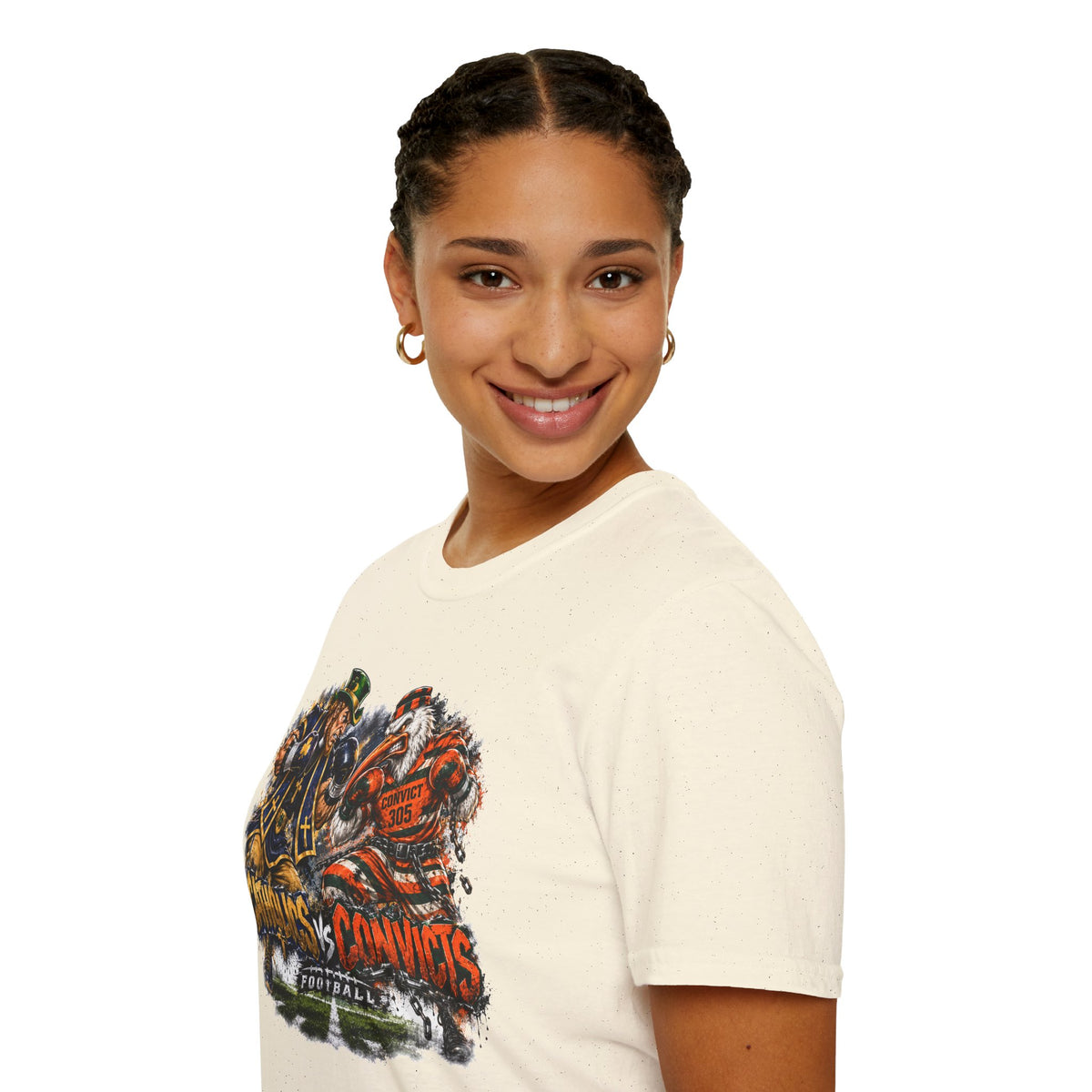 Catholics vs Convicts Rivalry Football T-Shirt