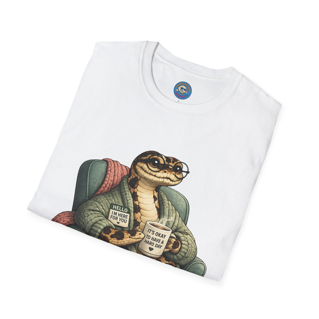 Cozy Snake Holding Mug T-Shirt | It's Okay To Have A Hard Day