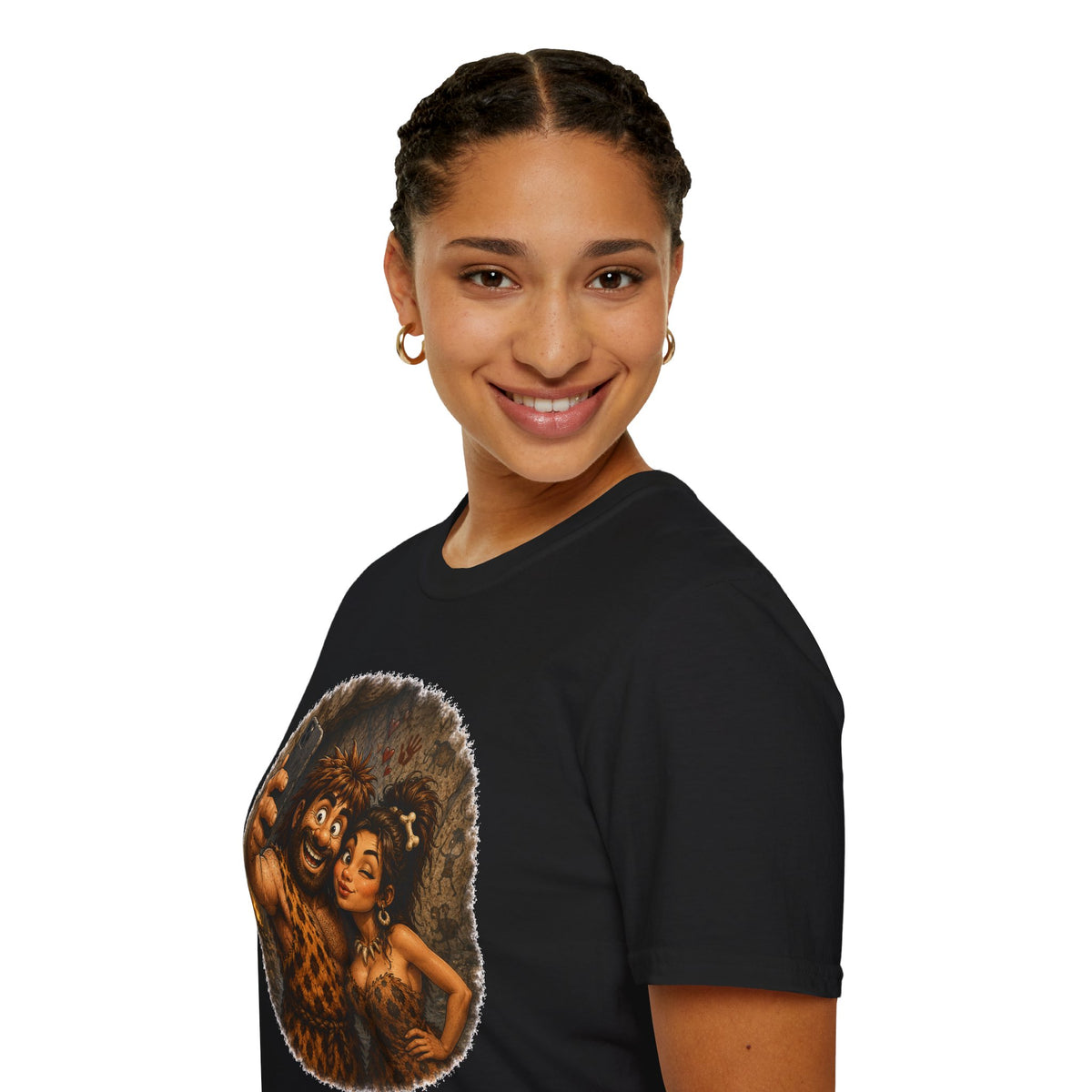 Caveman Couple Selfie T-Shirt