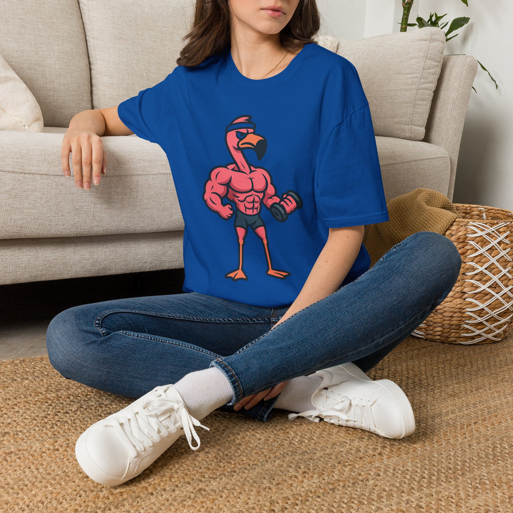 Skipping Leg Day Flamingo T-Shirt