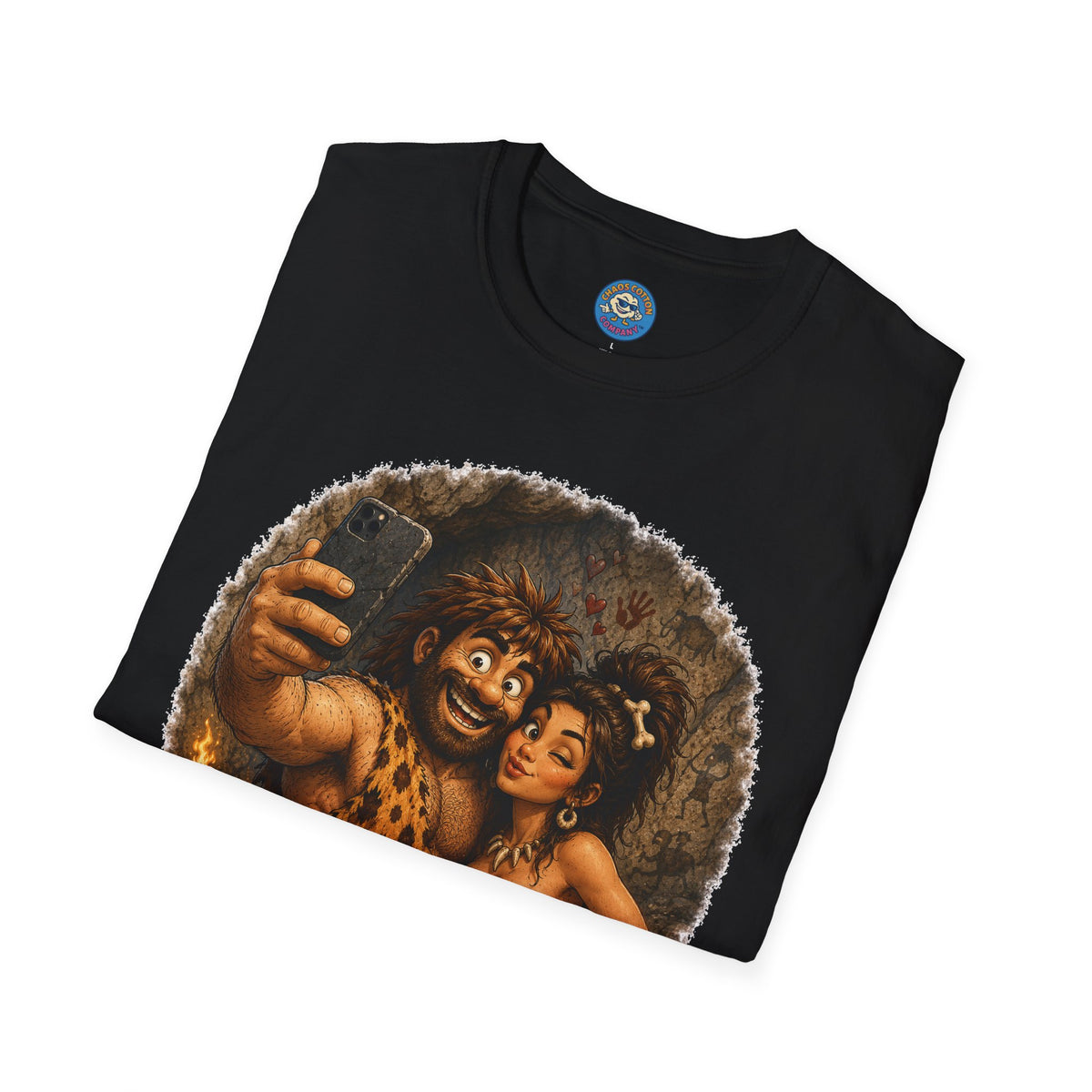 Caveman Couple Selfie T-Shirt