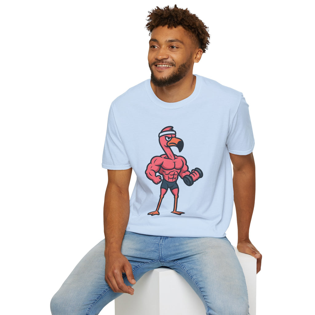 Skipping Leg Day Flamingo T-Shirt