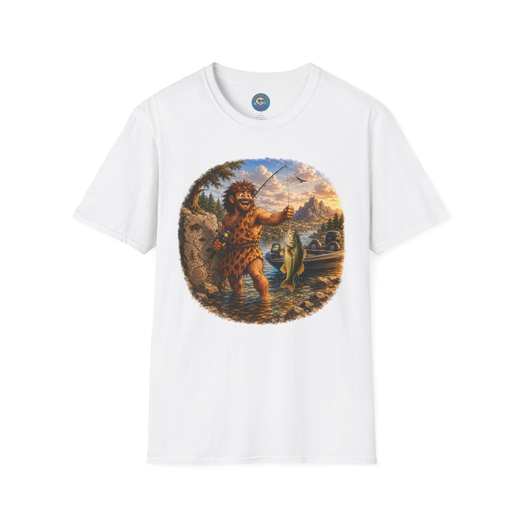 Caveman Goes Fishing T-Shirt