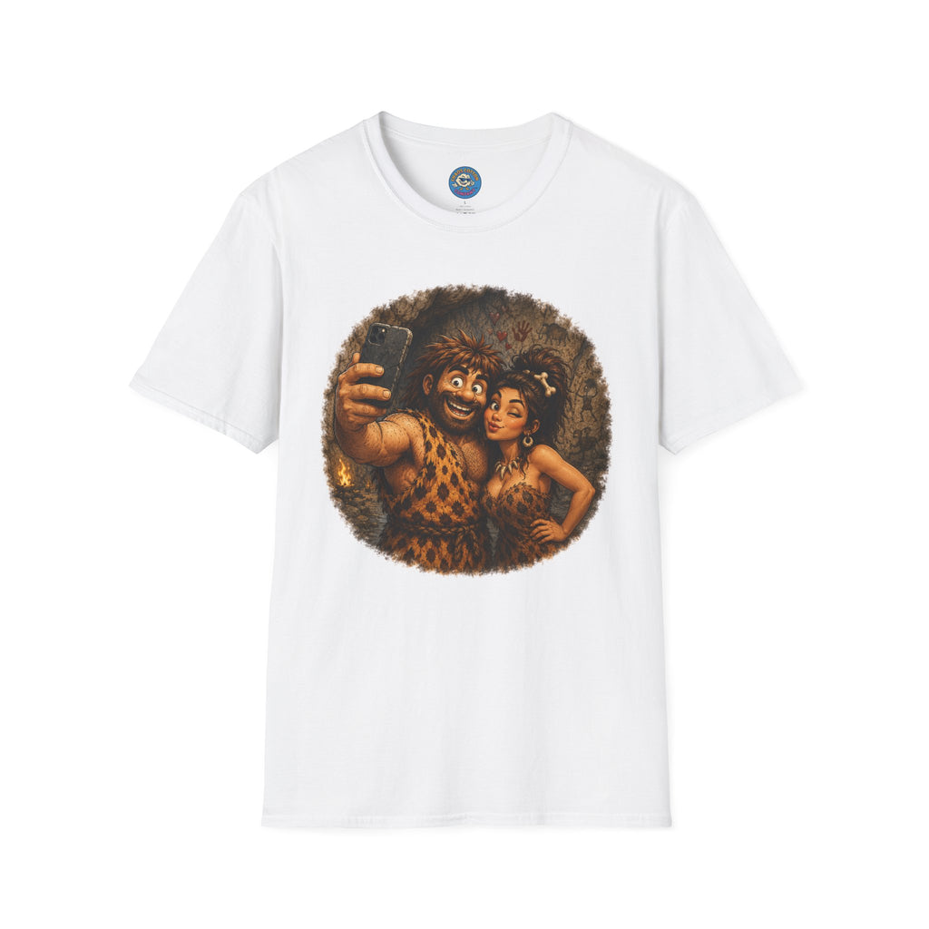 Caveman Couple Selfie T-Shirt