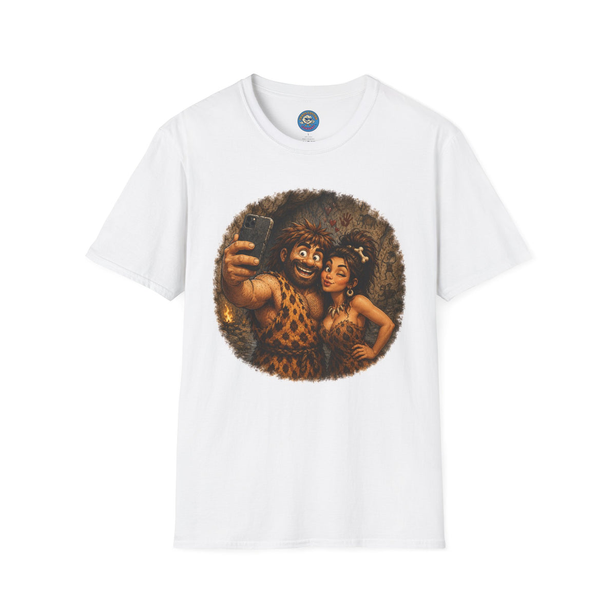 Caveman Couple Selfie T-Shirt