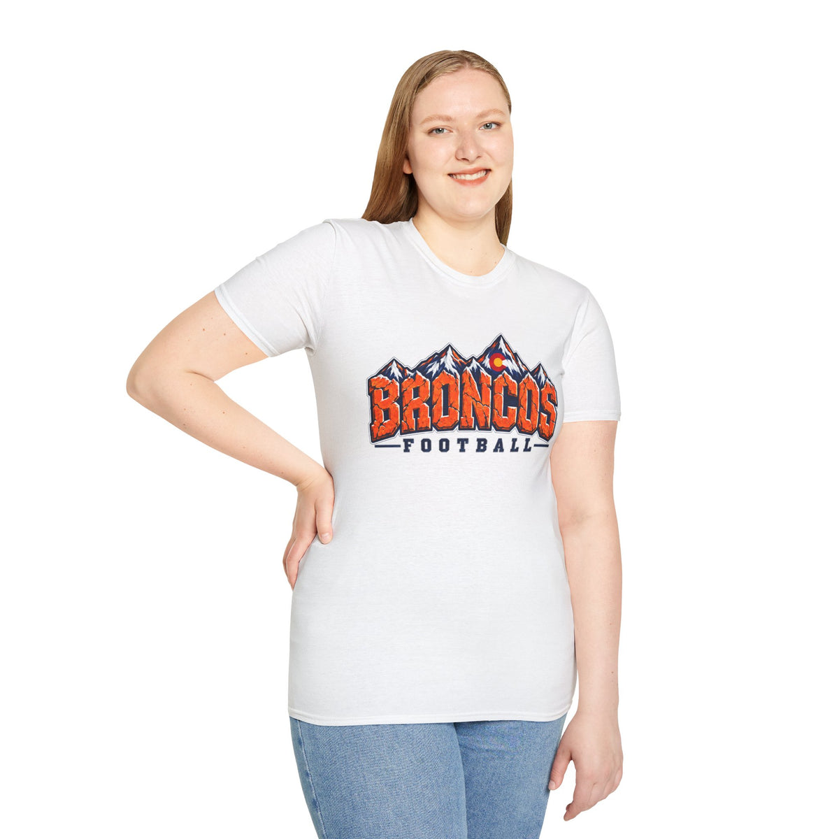 Broncos Football Mountain T-Shirt (V4)