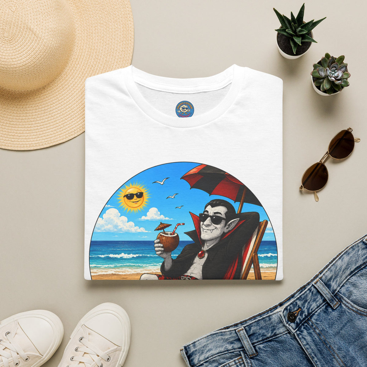Relaxing Beach Vampire T-Shirt