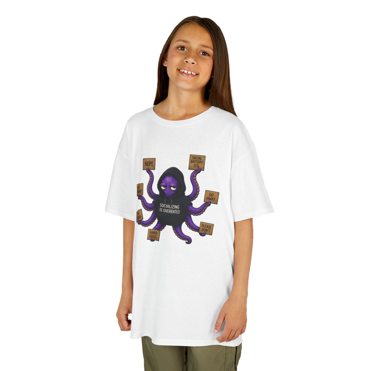 Anti-Social Octopus Kid's T-Shirt