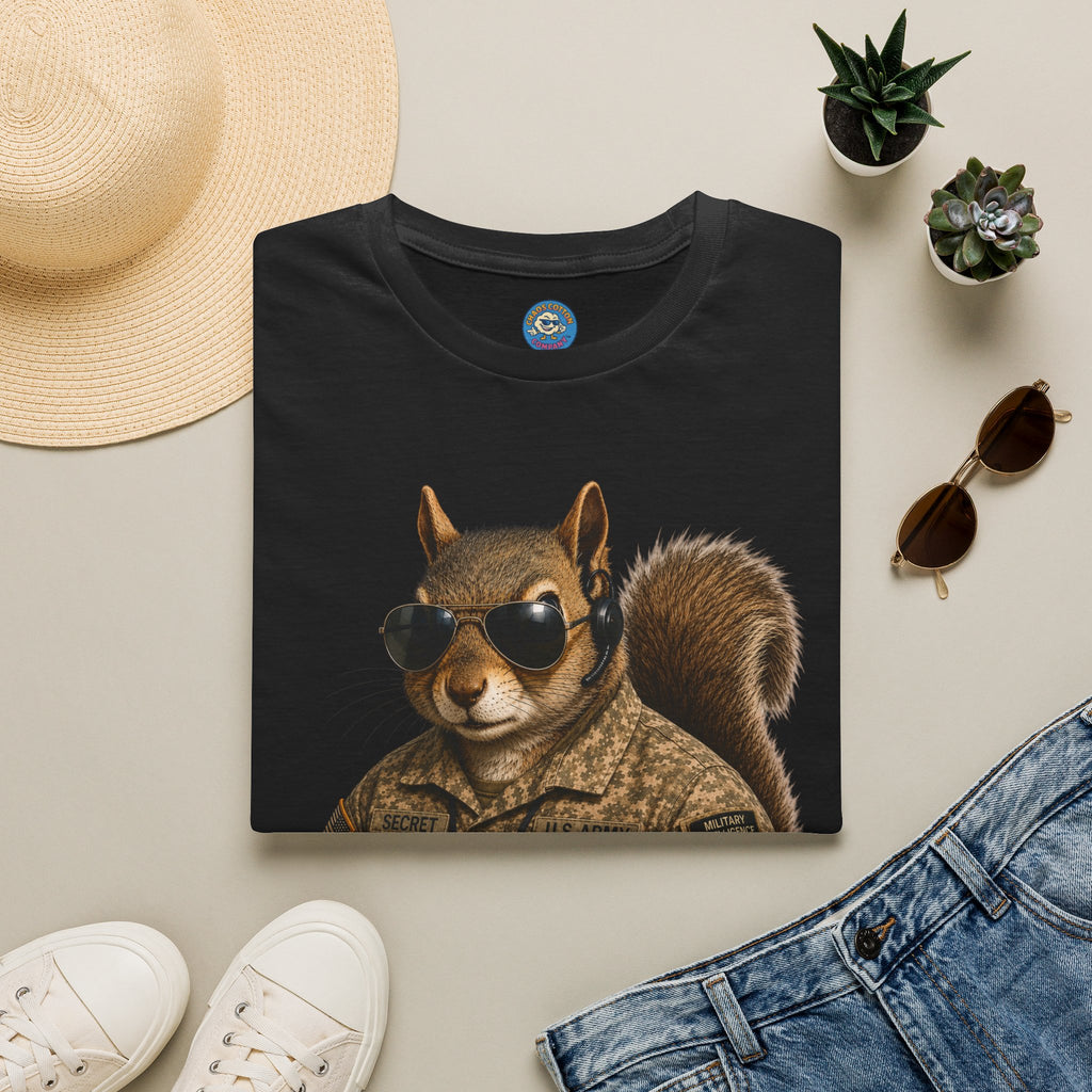 Secret Squirrel Military Intelligence Funny Tactical Squirrel Graphic