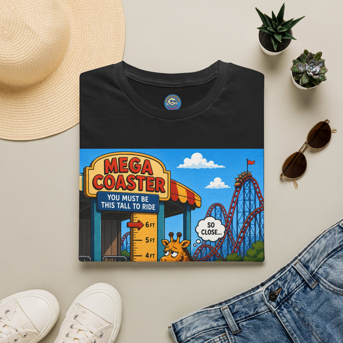 Almost Tall Enough Giraffe T-Shirt