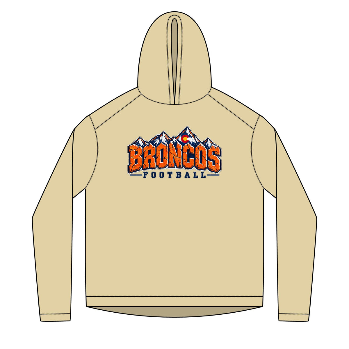 Broncos Football Hoodie Pullover