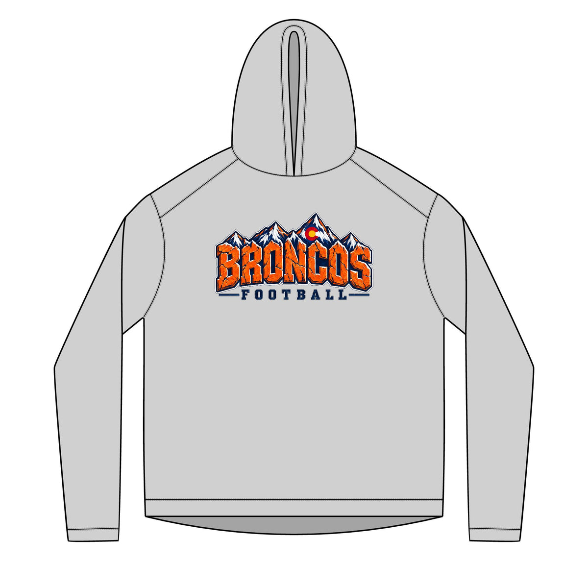 Broncos Football Hoodie Pullover