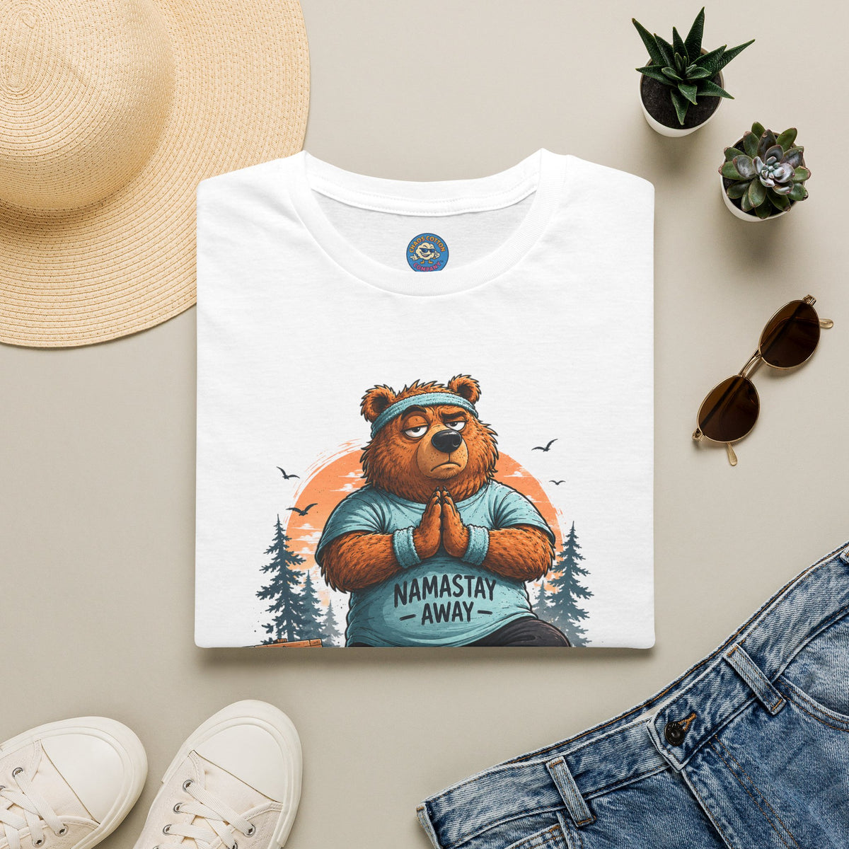 Namastay Away Bear Yoga T-Shirt